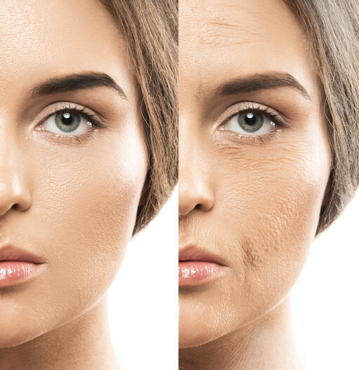 Face comparasion photo.